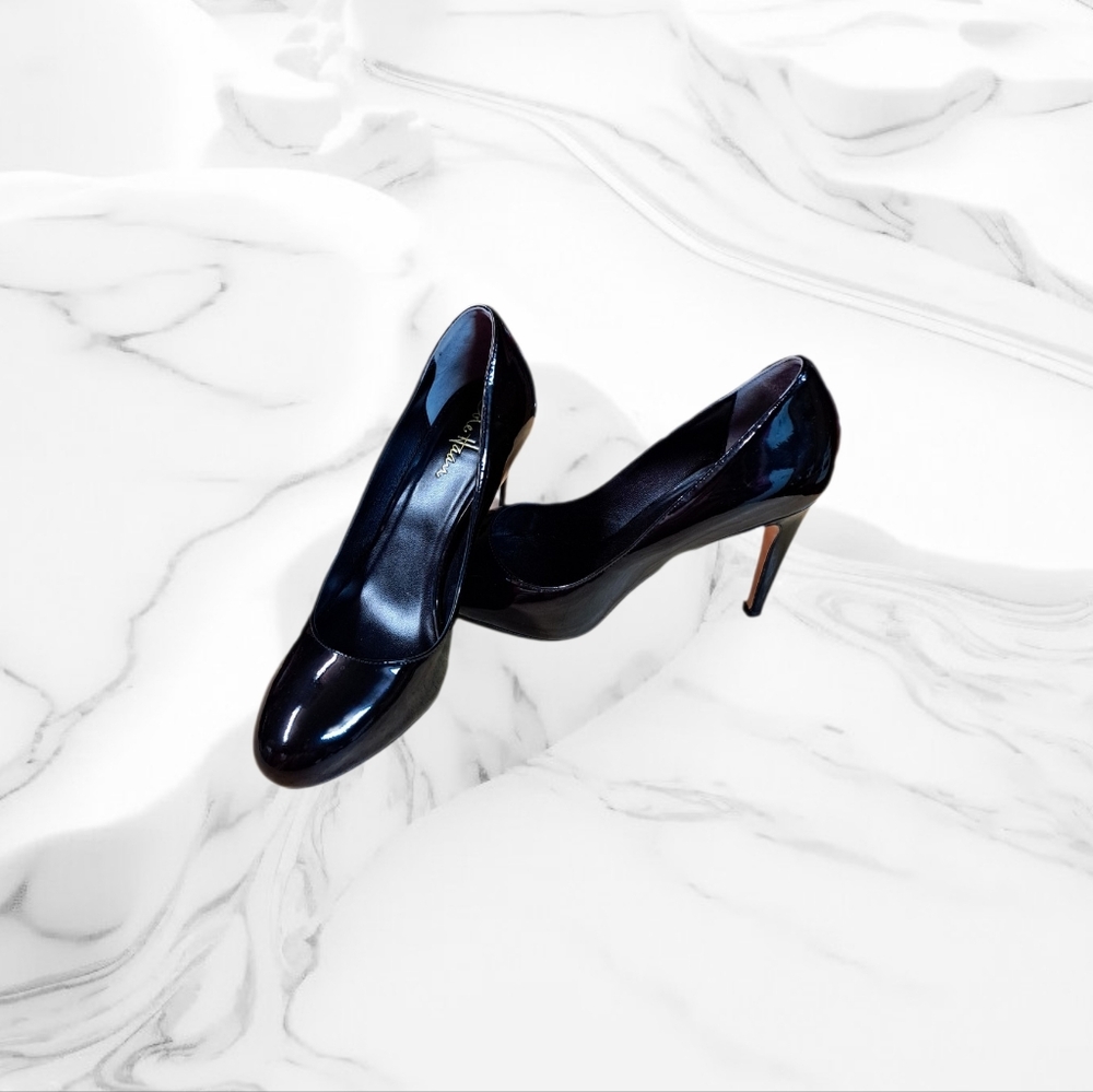 💥Cole Haan Women's Black Patent Leather Siletto Heel Size 7B. Pre-owned